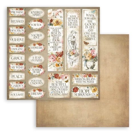 Zestaw 10 szt, papierów do scrapbookingu 30x30cm GARDEN OF PROMIS SBBL110