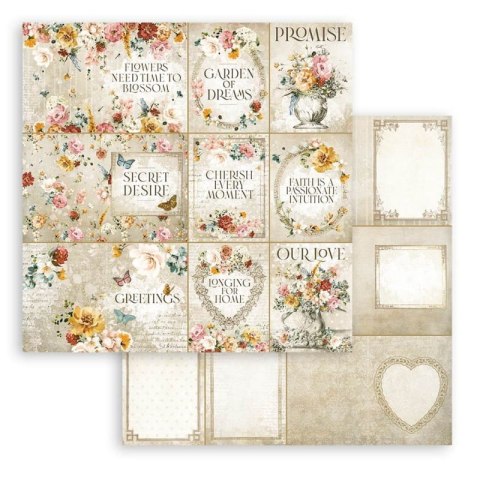 Zestaw 10 szt, papierów do scrapbookingu 30x30cm GARDEN OF PROMIS SBBL110
