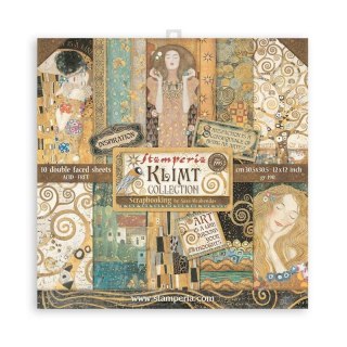 Zestaw 10 szt, papierów do scrapbookingu 30x30cm KLIMT SBBL97