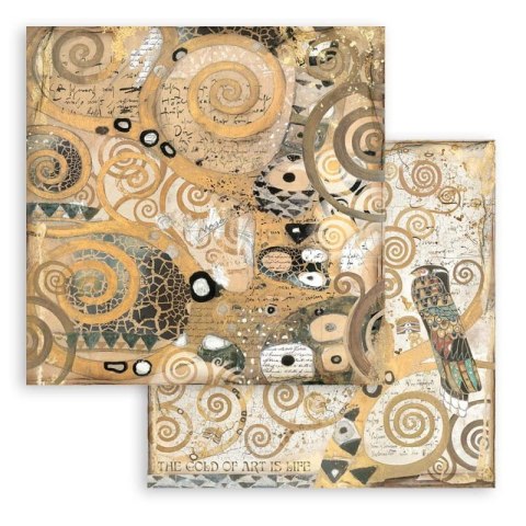 Zestaw 10 szt, papierów do scrapbookingu 30x30cm KLIMT SBBL97