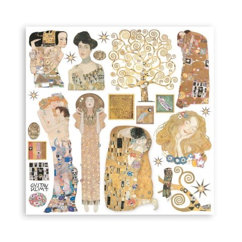 Zestaw 10 szt, papierów do scrapbookingu 30x30cm KLIMT SBBL97