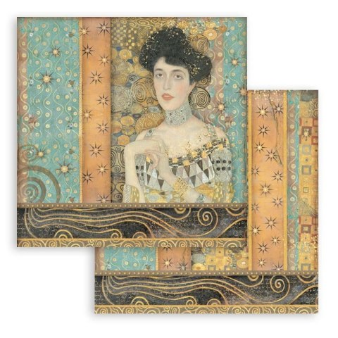 Zestaw 10 szt, papierów do scrapbookingu 30x30cm KLIMT SBBL97