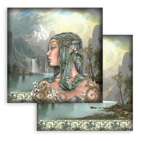 Zestaw 10 szt, papierów do scrapbookingu 30x30cm MAGIC FOREST SBBL130