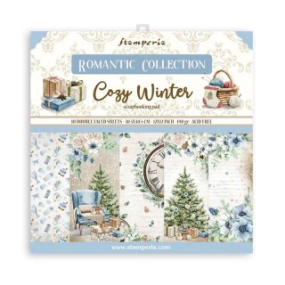 Zestaw 10 szt, papierów do scrapbookingu 30x30cm ROMANTIC COZY WINTERS BBL120