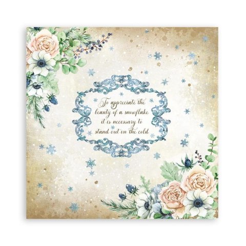 Zestaw 10 szt, papierów do scrapbookingu 30x30cm ROMANTIC COZY WINTERS BBL120