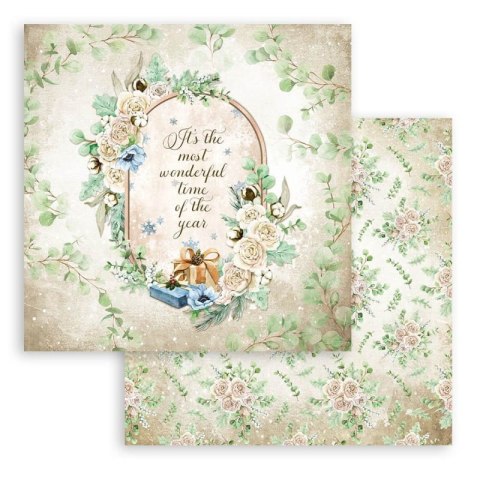 Zestaw 10 szt, papierów do scrapbookingu 30x30cm ROMANTIC COZY WINTERS BBL120
