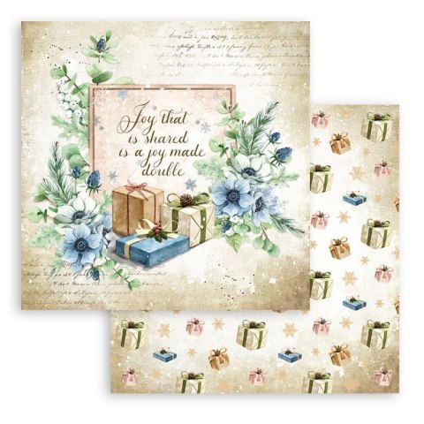 Zestaw 10 szt, papierów do scrapbookingu 30x30cm ROMANTIC COZY WINTERS BBL120
