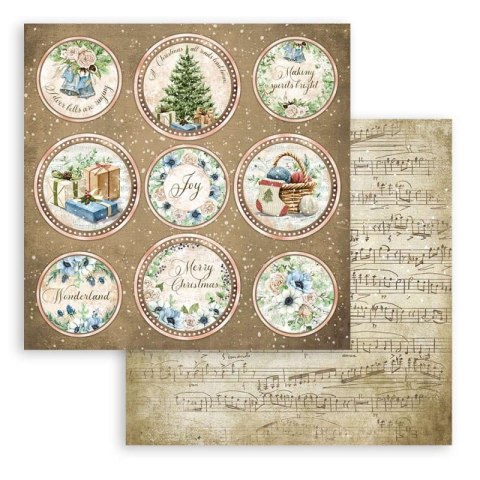 Zestaw 10 szt, papierów do scrapbookingu 30x30cm ROMANTIC COZY WINTERS BBL120
