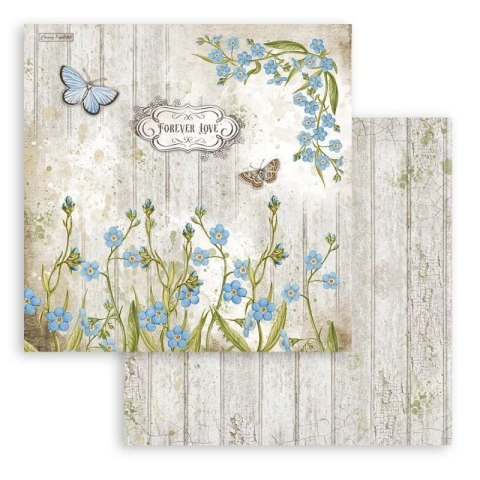 Zestaw 10 szt, papierów do scrapbookingu 30x30cm ROMANTIC GARDEN SBBL102