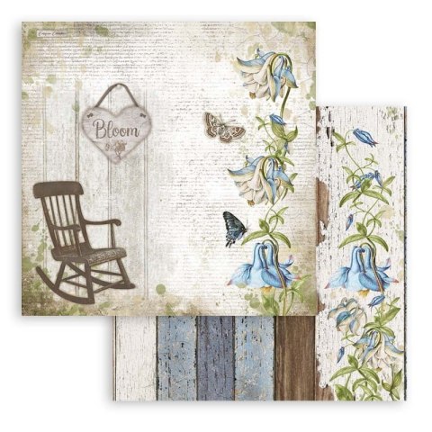 Zestaw 10 szt, papierów do scrapbookingu 30x30cm ROMANTIC GARDEN SBBL102