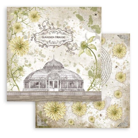 Zestaw 10 szt, papierów do scrapbookingu 30x30cm ROMANTIC GARDEN SBBL102