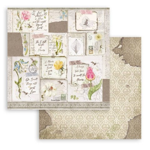 Zestaw 10 szt, papierów do scrapbookingu 30x30cm ROMANTIC GARDEN SBBL102