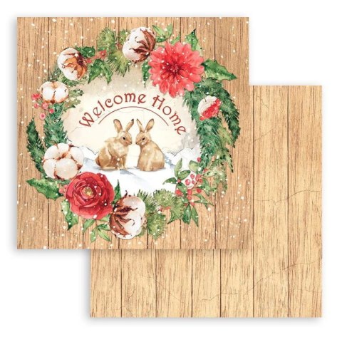 Zestaw 10 szt, papierów do scrapbookingu 30x30cm ROMANTIC HOME SBBL119