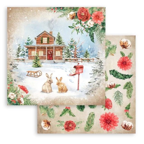 Zestaw 10 szt, papierów do scrapbookingu 30x30cm ROMANTIC HOME SBBL119