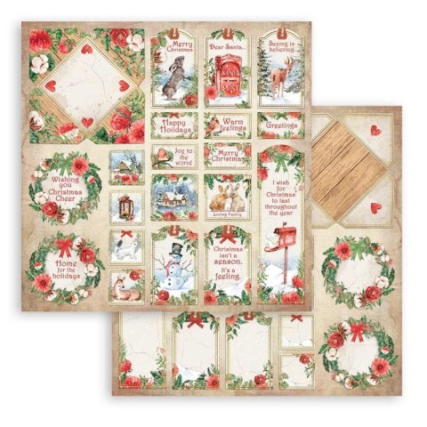 Zestaw 10 szt, papierów do scrapbookingu 30x30cm ROMANTIC HOME SBBL119