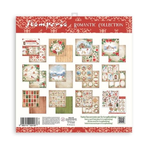 Zestaw 10 szt, papierów do scrapbookingu 30x30cm ROMANTIC HOME SBBL119