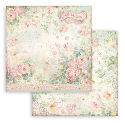 Zestaw 10 szt, papierów do scrapbookingu 30x30cm ROSE PARFUM BBL125