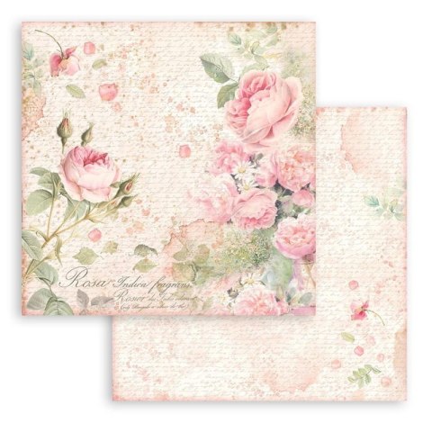 Zestaw 10 szt, papierów do scrapbookingu 30x30cm ROSE PARFUM BBL125