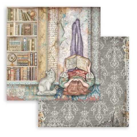 Zestaw 10 szt, papierów do scrapbookingu 30x30cm Stamperia Lady Vagabond lifetyle SBBL98