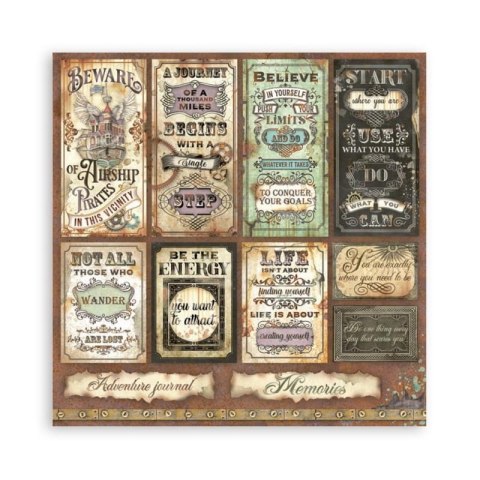 Zestaw 10 szt, papierów do scrapbookingu 30x30cm Stamperia Lady Vagabond lifetyle SBBL98