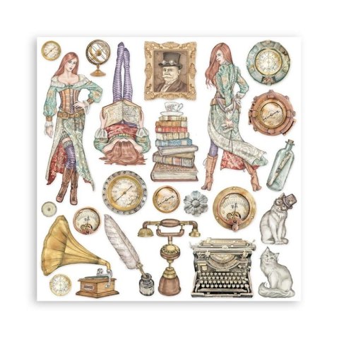 Zestaw 10 szt, papierów do scrapbookingu 30x30cm Stamperia Lady Vagabond lifetyle SBBL98