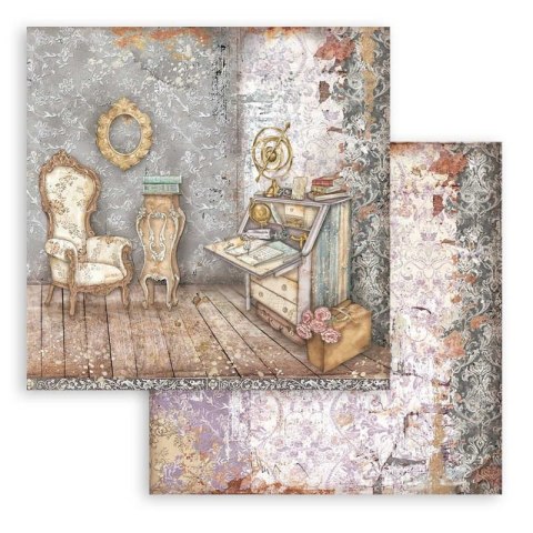 Zestaw 10 szt, papierów do scrapbookingu 30x30cm Stamperia Lady Vagabond lifetyle SBBL98