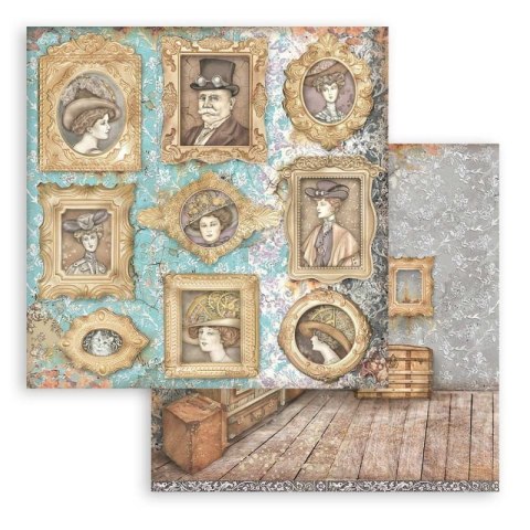 Zestaw 10 szt, papierów do scrapbookingu 30x30cm Stamperia Lady Vagabond lifetyle SBBL98
