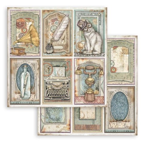 Zestaw 10 szt, papierów do scrapbookingu 30x30cm Stamperia Lady Vagabond lifetyle SBBL98