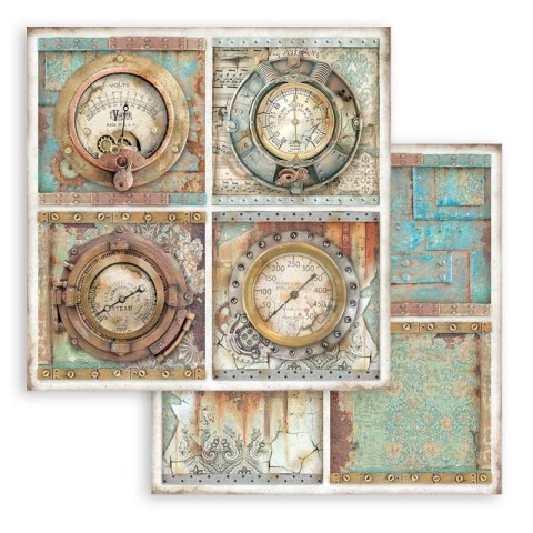 Zestaw 10 szt, papierów do scrapbookingu 30x30cm Stamperia Lady Vagabond lifetyle SBBL98