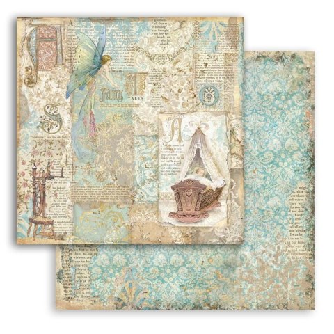 Zestaw 10 szt, papierów do scrapbookingu 30x30cm Stamperia SLEEPING BEAUTY SBBL89