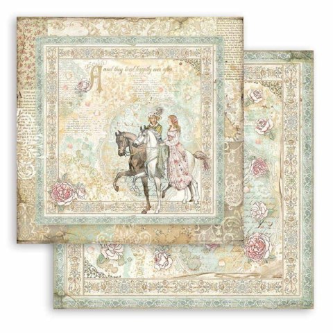 Zestaw 10 szt, papierów do scrapbookingu 30x30cm Stamperia SLEEPING BEAUTY SBBL89
