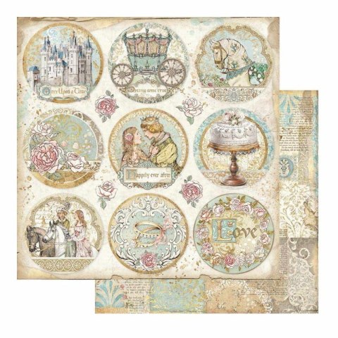 Zestaw 10 szt, papierów do scrapbookingu 30x30cm Stamperia SLEEPING BEAUTY SBBL89