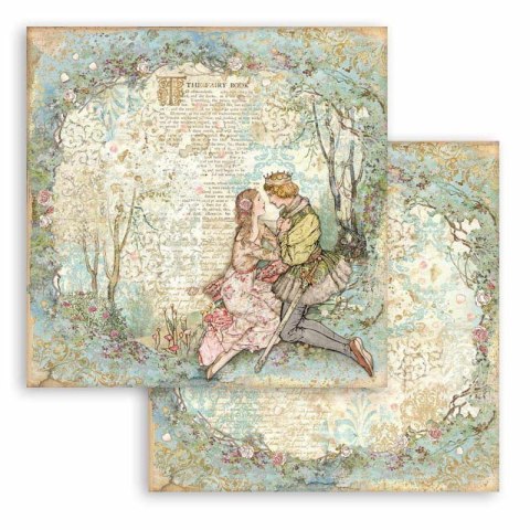 Zestaw 10 szt, papierów do scrapbookingu 30x30cm Stamperia SLEEPING BEAUTY SBBL89