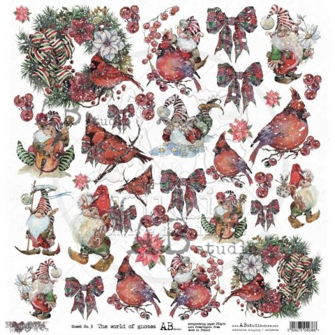 Zestaw papierów do scrapbookingu 30x30cm Holiday Cheer