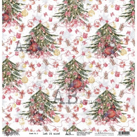 Zestaw papierów do scrapbookingu 30x30cm Holiday Cheer