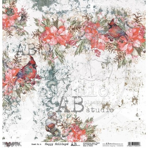 Zestaw papierów do scrapbookingu 30x30cm Holiday Cheer