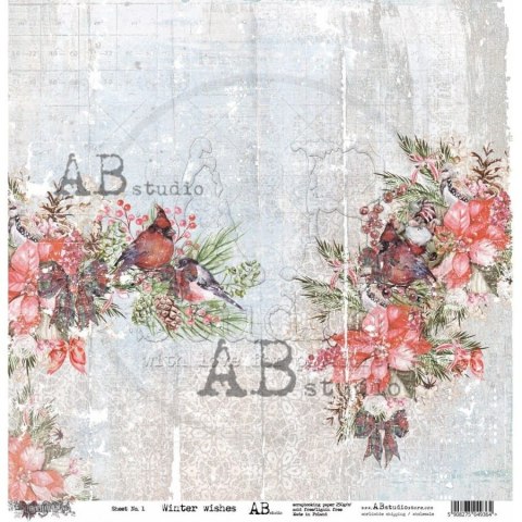 Zestaw papierów do scrapbookingu 30x30cm Holiday Cheer