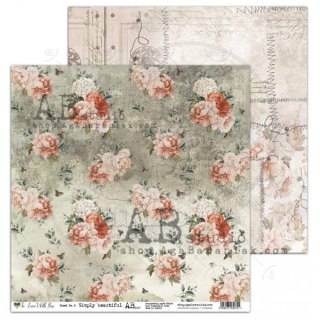Zestaw papierów do scrapbookingu 30x30cm In love with you