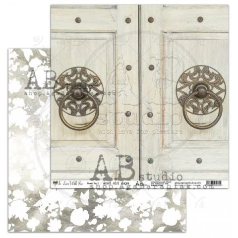 Zestaw papierów do scrapbookingu 30x30cm In love with you