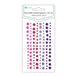 DPCraft KRYSZTAŁKI SAMOPRZYLEPNE, 120 SZT, - AMETHYST [GRKR-024]