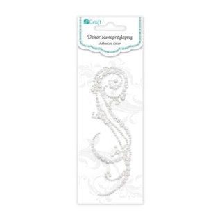 DPCraft PERŁOWY DEKOR SAMOPRZYLEPNY - BELLA WHITE[DPDS-003]