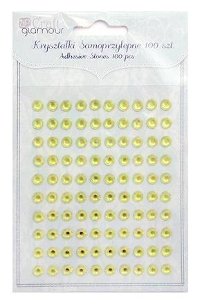 KRYSZTAŁKI SAMOPRZYLEPNE 6 MM, 100 SZT, LIME [GRKR-005]