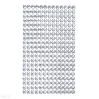 Kryształki samoprzylepne - dżety przeźroczyste crystal - 6mm 260szt [GRKR-049]