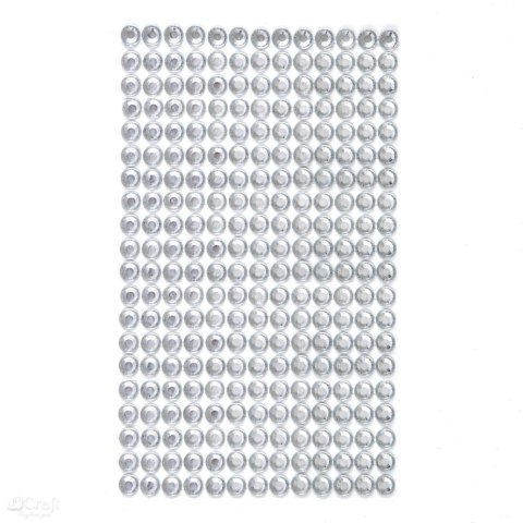 Kryształki samoprzylepne - dżety przeźroczyste crystal - 6mm 260szt [GRKR-049]