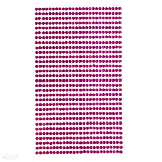 Kryształki samoprzylepne - dżety przeźroczyste fuchsia - 3mm 806szt [GRKR-042]