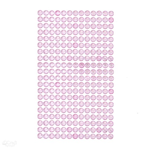 Kryształki samoprzylepne - dżety przeźroczyste light pink - 6mm 260szt [GRKR-051]