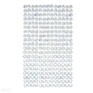 Kryształki samoprzylepne - dżety przeźroczyste opalescent - 6mm 260szt [GRKR-050]