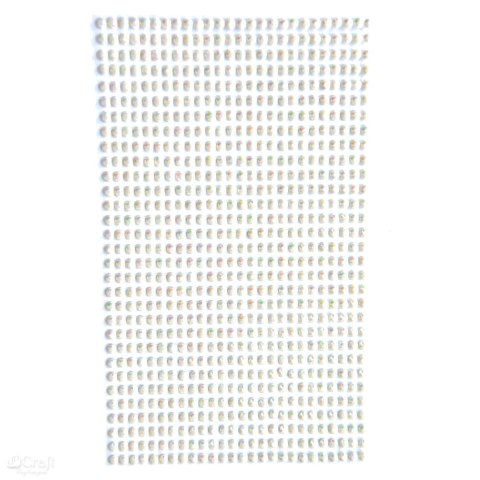 Kryształki samoprzylepne - dżety przeźroczyste opalescent cream- 3mm 806szt [GRKR-048]