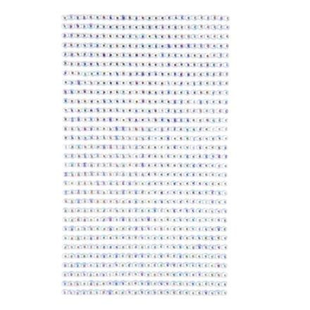 Kryształki samoprzylepne - dżety przeźroczyste opalizujące - 3mm 806szt [GRKR-039]