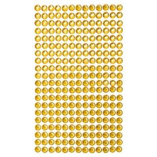 Kryształki samoprzylepne - dżety przeźroczyste yellow - 6mm 260szt [GRKR-061]